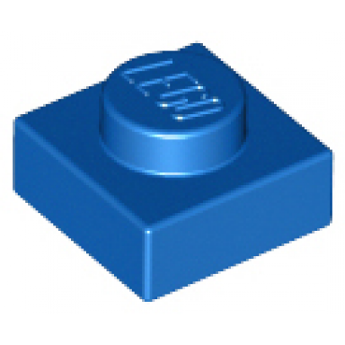 blue plate 1 x 1