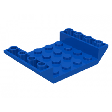 blue slope inverted 45 6 x 4 double with 4 x 4 cutout