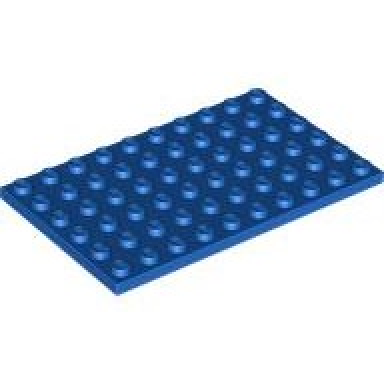 blue plate 6 x 10