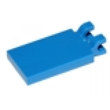 blue tile modified 2 x 3 with 2 u clips