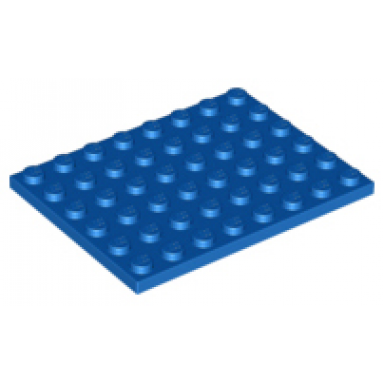 blue plate 6 x 8