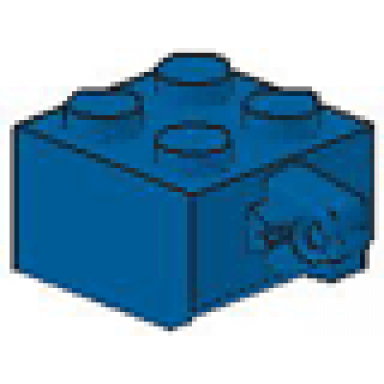 blue hinge brick 2 x 2 locking with 1 finger vertical undetermined type