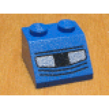 blue slope 45 2 x 2 with headlights pattern