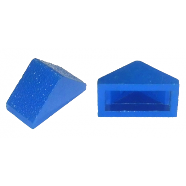 blue slope 45 2 x 1 double without inside bar or bottom stud holder
