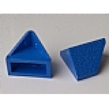 blue slope 45 2 x 1 double inverted without bottom tube or bottom stud holder