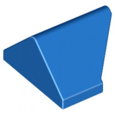 blue slope 45 2 x 1 double inverted with bottom stud holder