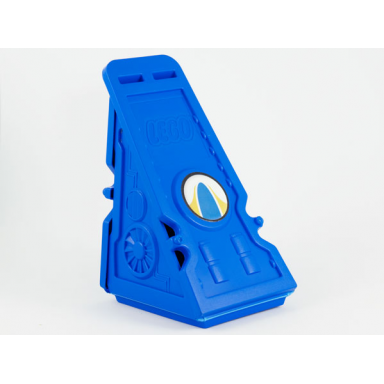 blue vehicle racer launcher with surfer logo and stat card on inside pattern stickers - set 4567