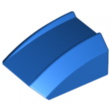 blue slope curved 2 x 2 lip