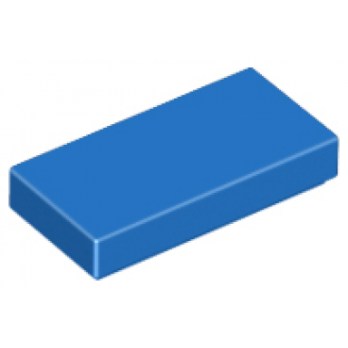 blue tile 1 x 2