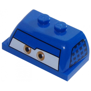 blue windscreen 2 x 4 x 1 1 3 with eyes on white background pattern
