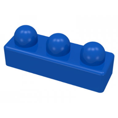 blue primo brick 1 x 3