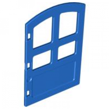 duplo door window pane 1 x 4 x 4 with 4 different size panes and curved top