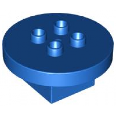 blue duplo furniture table round 4 x 4 x 1.5