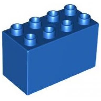 blue duplo brick 2 x 4 x 2