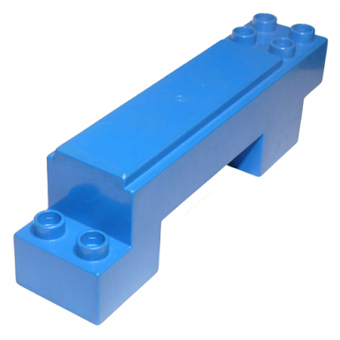 blue duplo road section straight