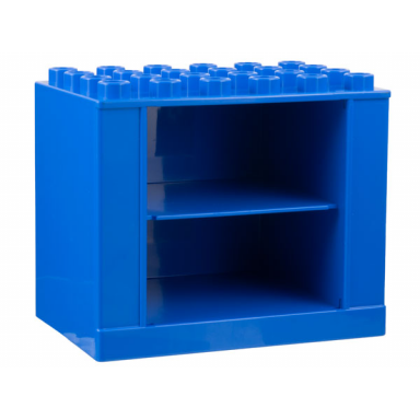 blue duplo doll furniture cabinet 6 x 4 x 4 with shelf