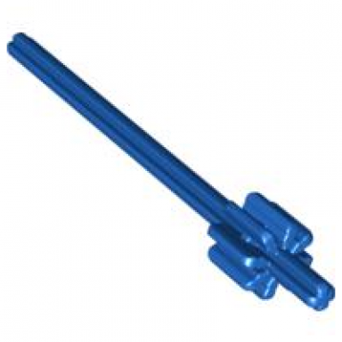 blue duplo technic axle 8l with paddle wheel gear