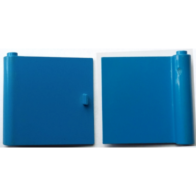 blue door 1 x 5 x 4 left with thin handle