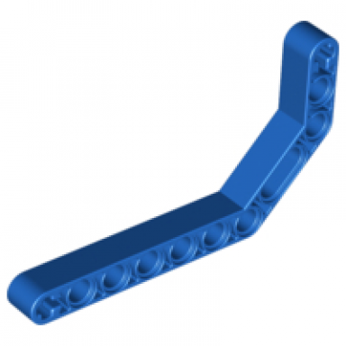 blue technic liftarm modified bent thick 1 x 11.5 double