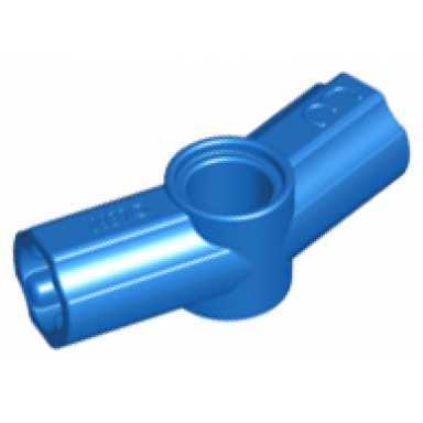 blue technic axle and pin connector angled 3 - 157.5 degrees