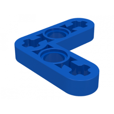 blue technic liftarm modified bent thin l-shape 3 x 3