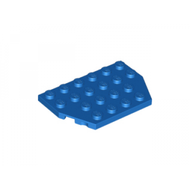 blue wedge plate 4 x 6 cut corners