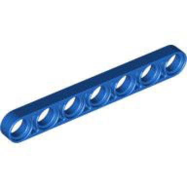 blue technic liftarm thin 1 x 7