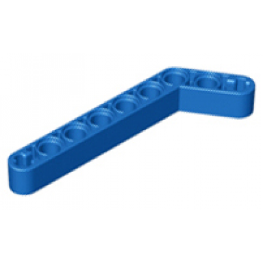 blue technic liftarm modified bent thick 1 x 9 7 - 3