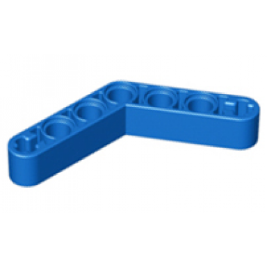 blue technic liftarm modified bent thick 1 x 7 4 - 4