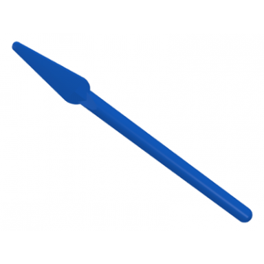 blue minifigure weapon pike spear - handle with round end flexible rubber