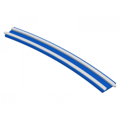 blue train track 12v conducting rail curved without cable connection holes