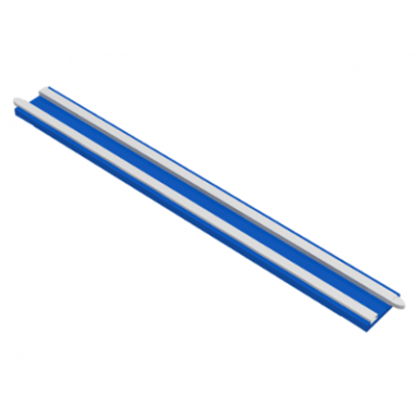 blue train track 12v conducting rail straight without cable connection holes