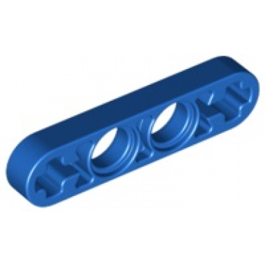 blue technic liftarm thin 1 x 4 - axle holes