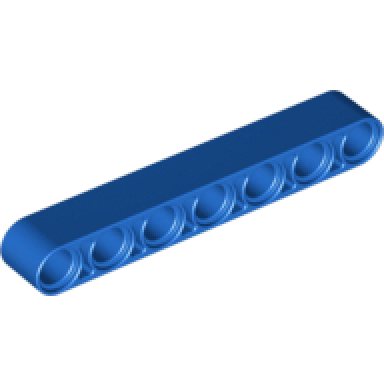 blue technic liftarm thick 1 x 7