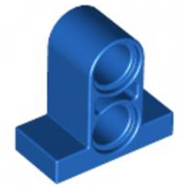 blue technic pin connector plate 1 x 2 x 1 2 3 with 2 holes on top