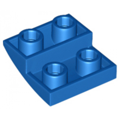 blue slope curved 2 x 2 x 2 3 inverted