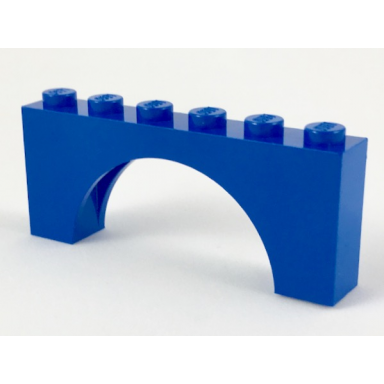 blue arch 1 x 6 x 2 - thick top with reinforced underside