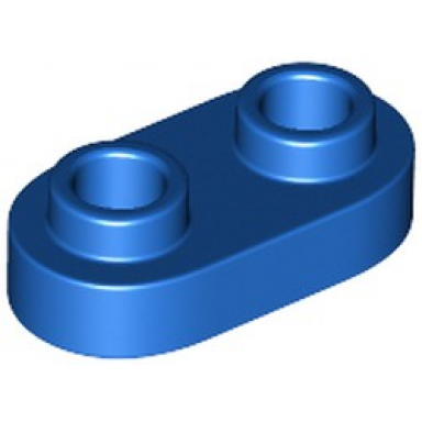 blue plate round 1 x 2 with open studs