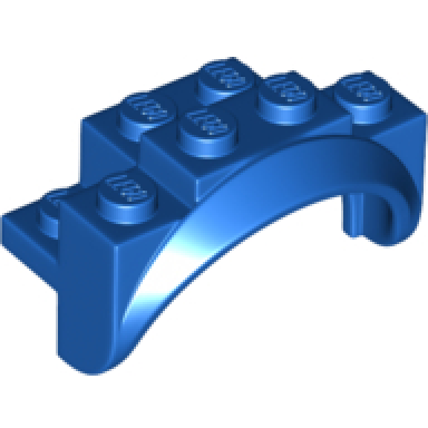 blue vehicle mudguard 4 x 2 1 2 x 2 with arch round solid studs and rounded legs