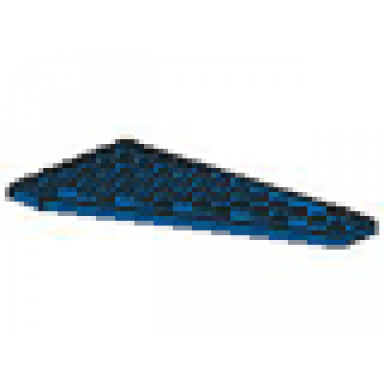 blue wedge plate 7 x 12 wing left