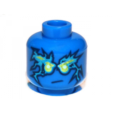 blue minifigure head male with blue energy pattern nrg jay