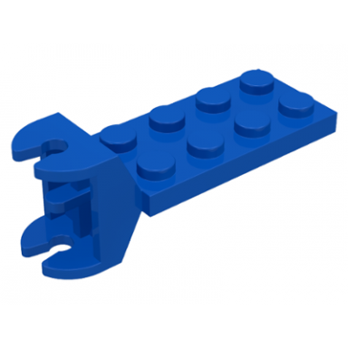 blue hinge plate 2 x 4 with articulated joint - female
