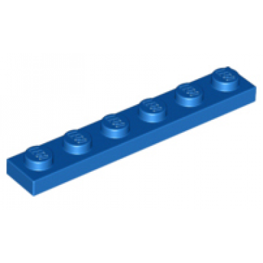 blue plate 1 x 6