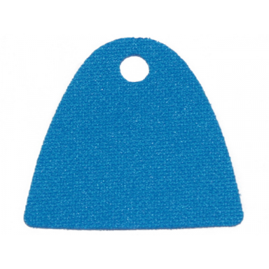 blue minifigure cape cloth straight bottom with single top hole - spongy stretchable fabric