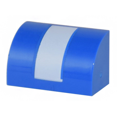 slope curved 1 x 2 with wide vertical white stripe pattern super mario boomerang bro fire bro hammer bro ice bro hat back