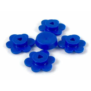 blue plant flower small 4 on sprue