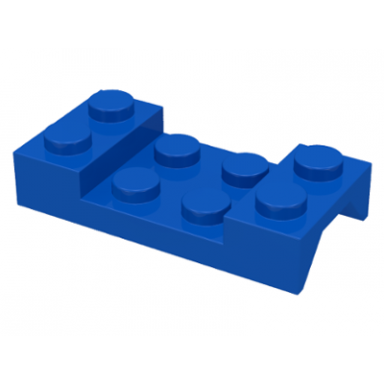 blue vehicle mudguard 2 x 4 with arch studded