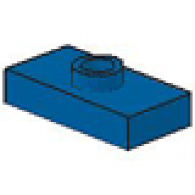 blue plate modified 1 x 2 with 1 stud jumper undetermined type