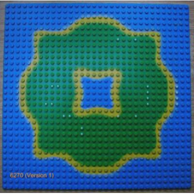 blue baseplate 32 x 32 with island and center lagoon pattern