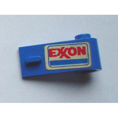blue door 1 x 3 x 1 right with exxon logo pattern sticker - set 6679-2